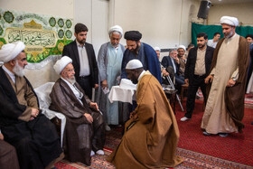 مراسم جشن و عمامه گذاری طلاب در روز میلاد پیامبر اکرم(ص) و امام جعفر صادق(ع) - قم