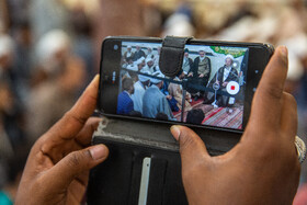 مراسم جشن و عمامه گذاری طلاب در روز میلاد پیامبر اکرم(ص) و امام جعفر صادق(ع) - قم