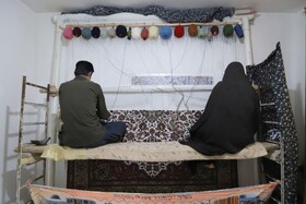 قالی‌بافی توسط خانواده‌های روستای جیریا