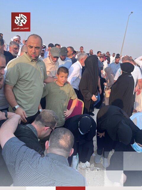 شرکت رهبران حماس در مراسم تشییع شهدای تجاوز رژیم صهیونیستی در قطر