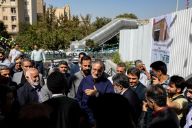 تست گرم بخش پایانی خط ۷ مترو و افتتاح ورودی دوم ایستگاه آهنگ با حضور علیرضا زاکانی، شهردار تهران