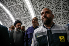 تست گرم بخش پایانی خط ۷ مترو و افتتاح ورودی دوم ایستگاه آهنگ با حضور علیرضا زاکانی، شهردار تهران