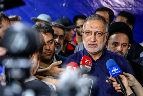تست گرم بخش پایانی خط ۷ مترو و افتتاح ورودی دوم ایستگاه آهنگ با حضور علیرضا زاکانی، شهردار تهران