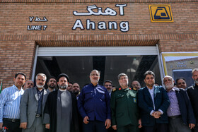 تست گرم بخش پایانی خط ۷ مترو و افتتاح ورودی دوم ایستگاه آهنگ با حضور علیرضا زاکانی، شهردار تهران