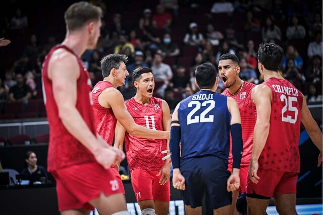 والیبال آمریکا قهرمانی جهان را با برد آغاز کرد والیبال آمریکا قهرمانی جهان را با برد آغاز کرد