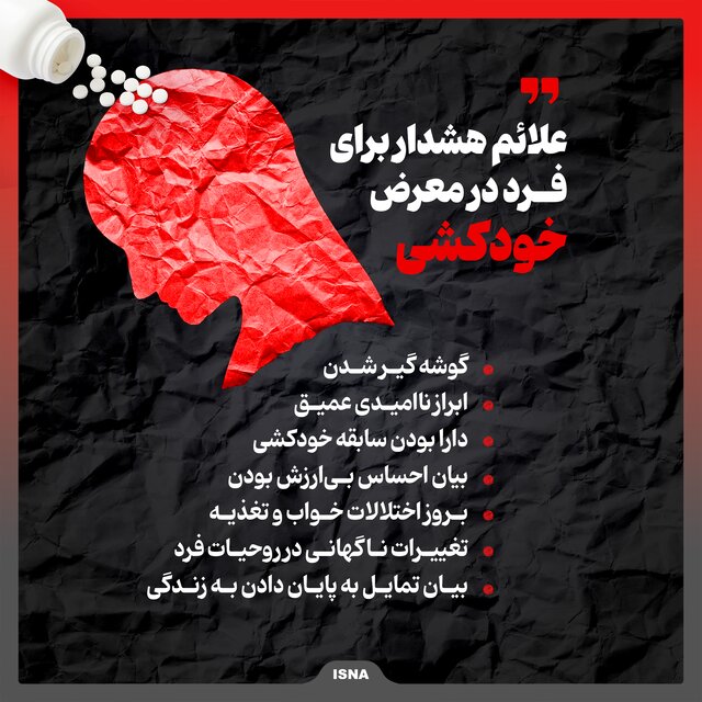 اینفوگرافیک/ چگونه فرد در معرض خودکشی را شناسایی کنیم؟