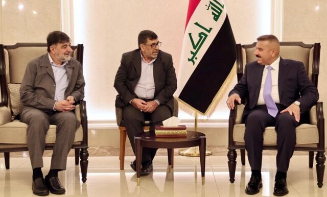 دیدار فرمانده نیروی انتظامی ایران با رئیس الحشد الشعبی