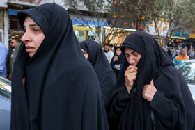 مراسم تشییع پیکر آتش‌نشان فداکار «شهید رضا فخریان»