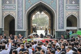 مراسم تشییع پیکر آتش‌نشان فداکار «شهید رضا فخریان»