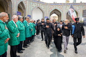 مراسم تشییع پیکر آتش‌نشان فداکار «شهید رضا فخریان»