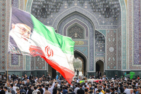 مراسم تشییع پیکر آتش‌نشان فداکار «شهید رضا فخریان»