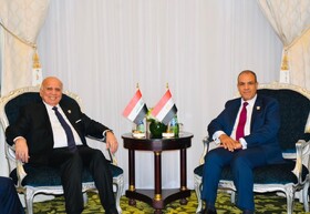 وزیران خارجه عراق و مصر تحولات قضیه فلسطین را بررسی کردند