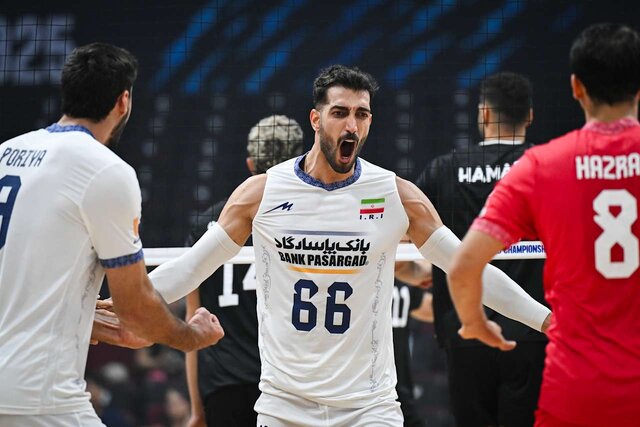 بازگشت طوفانی در ست دوم/ ایران ۱ - ۱ مصر