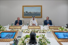 تماس تصویری رهبران قطر، اردن و مصر با سران فرانسه، انگلیس و کانادا