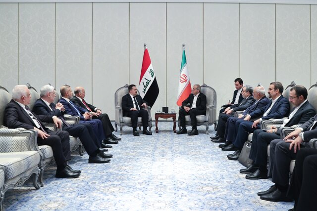 دیدار پزشکیان با السودانی در قطر
