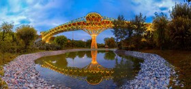 «پل طبیعت» به رنگ طلایی درمی‌آید