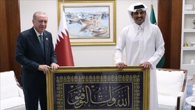 اردوغان به امیر قطر: تو بهترین دوست من هستی
