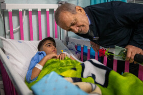 بازدید مسعود پزشکیان، رئیس جمهور از بخش کودکان بیمارستان  فیاض بخش 