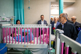 بازدید مسعود پزشکیان، رئیس جمهور از بخش کودکان بیمارستان  فیاض بخش 