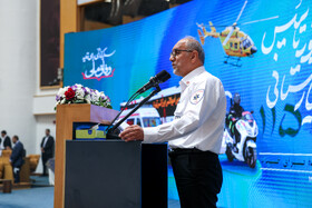 جعفر میعادفر، رییس اورژانس در  در مراسم پنجاهمین سالروز تاسیس اورژانس پیش‌بیمارستانی