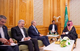 رایزنی لاریجانی و بن سلمان درباره روابط فیمابین و تحولات منطقه