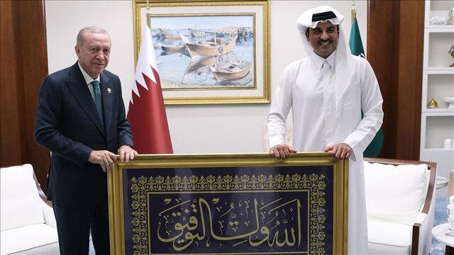 اردوغان به امیر قطر: تو بهترین دوست من هستی