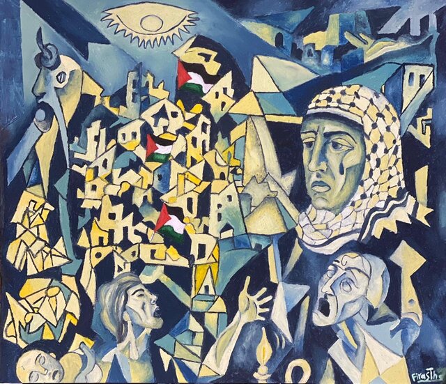 بینال هنر غزه در نیویورک برپا شد