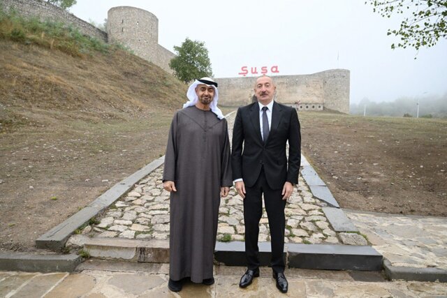 دیدار رئیس امارات با علیاف در قرهباغ دیدار رئیس امارات با علیاف در قرهباغ