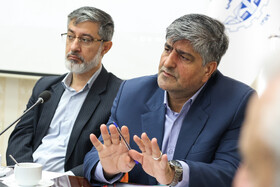 علیرضا حاتمی، رییس جهاددانشگاهی خراسان رضوی در تودیع معارفه رییس جهاددانشگاهی استان خراسان رضوی