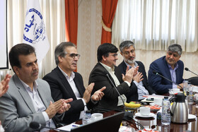 علیرضا حاتمی، رییس جهاددانشگاهی خراسان رضوی در تودیع معارفه رییس جهاددانشگاهی استان خراسان رضوی