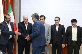 علیرضا حاتمی، رییس جهاددانشگاهی خراسان رضوی در تودیع معارفه رییس جهاددانشگاهی استان خراسان رضوی