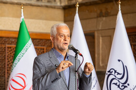 سخنراین علی قاسم‌زاده، شهردار اصفهان در آیین رونمایی از پوستر سی و هفتمین جشنواره بین‌المللی فیلم‌های کودکان و نوجوانان