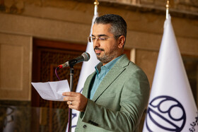 سخنرانی حامد جعفری، مدیر عامل بنیاد سینمایی فارابی در آیین رونمایی از پوستر سی و هفتمین جشنواره بین‌المللی فیلم‌های کودکان و نوجوانان