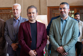 محمد مسلمی، بازیگر حوزه کودک و نوجوان در آیین رونمایی از پوستر سی و هفتمین جشنواره بین‌المللی فیلم‌های کودکان و نوجوانان