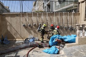 نجات ۱۸ نفر در آتش‌سوزی ساختمان مسکونی در مرزداران
