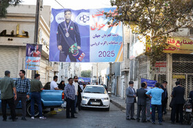 مراسم استقبال از احمد جوان؛ نایب قهرمان کشتی جهان