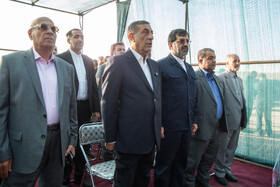بازدید محمدجعفر قائم‌پناه، معاون اجرایی رییس جمهور از نیروگاه خورشیدی ۱۰ مگاواتی در قم