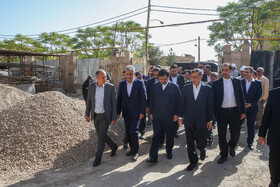 بازدید محمدجعفر قائم‌پناه، معاون اجرایی رییس جمهور از بیمارستان کودکان در حال احداث در قم
