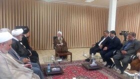 دیدار معاون اجرایی رئیس‌جمهور با آیت‌الله جوادی آملی