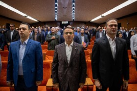 علاءالدین رفیع‌زاده، رئیس سازمان اداری و استخدامی در مراسم آغاز به کار سامانه فواد ۱۲۸ - تهران