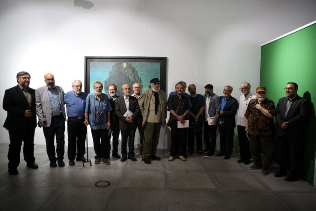داریوش ارجمند و محمدرضا شریفینیا در نمایشگاه مشترک ۳ هنرمند