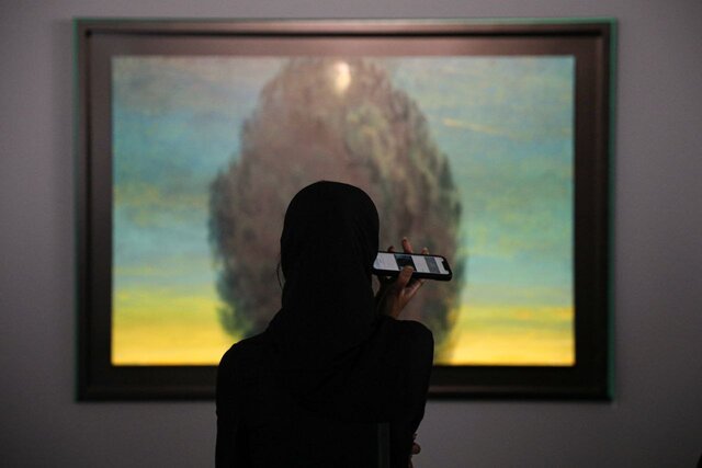 داریوش ارجمند و محمدرضا شریفینیا در نمایشگاه مشترک ۳ هنرمند