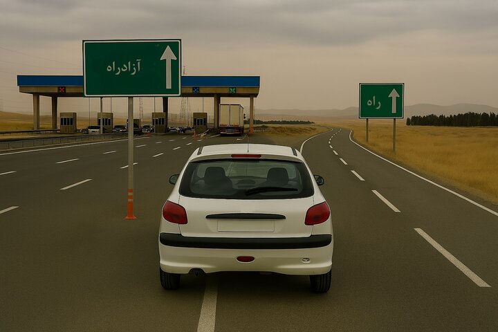 این عکس با هوش مصنوعی ساخته شده است ۳۳ آزادراه زیر تیغ بیپولی