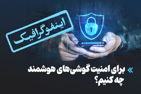 اینفوگرافیک/ برای امنیت گوشی‌های هوشمند چه کنیم؟