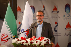سخنرانی اکبر صالحی، معاون امنیتی استاندار در آیین افتتاح شرکت پتروشیمی آرمان سپاهان - اصفهان