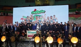 تجلیل از ملی پوشان کشتی با حضور وزیر دفاع و شهردار تهران