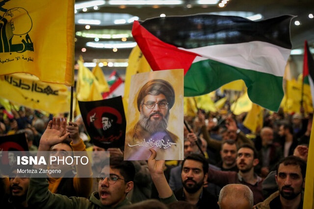 حضور یک شخصیت مهم ایرانی در مراسم سالگرد عروج شهید نصرالله
