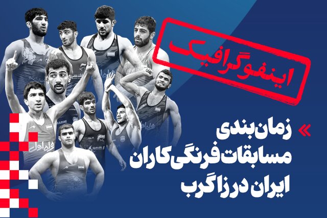 اینفوگرافیک/ زمان‌بندی مسابقات فرنگی‌کاران ایران در زاگرب