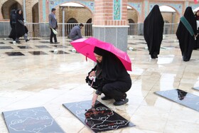 غبارروبی گلزار شهدای بجنورد در هفته دفاع مقدس