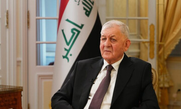 تاکید رئیس جمهور عراق بر شراکت قوی و دوستی مستحکم با ایران